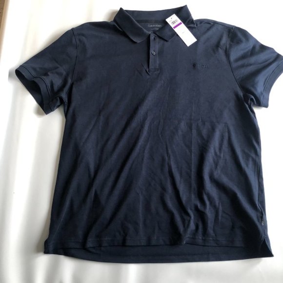 Calvin Klein Men's Dark blue Polo Shirt - Size XXL - Picture 1 of 2